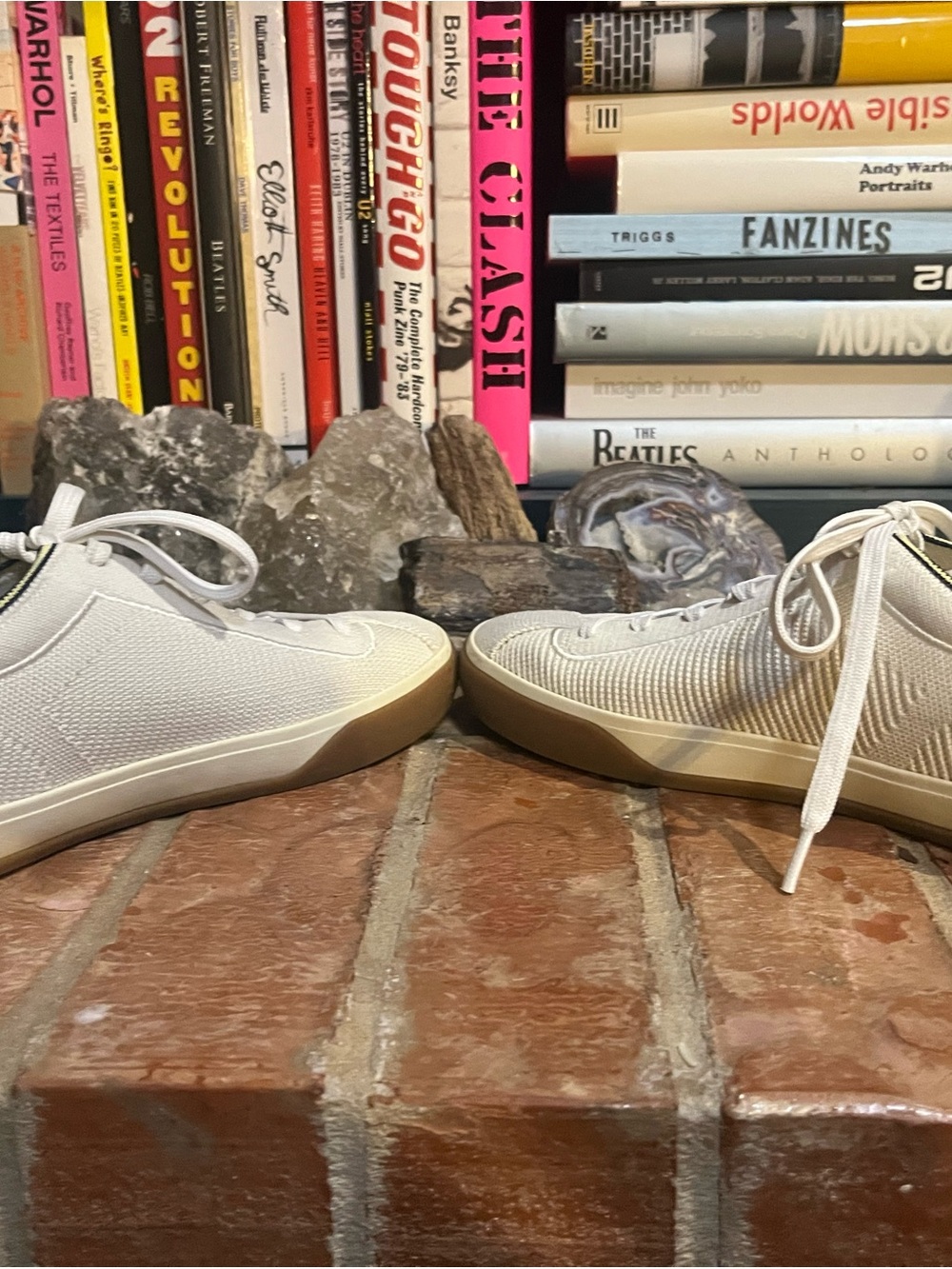 Rothy's Women's White Knit Sneakers - Picture 5 of 7